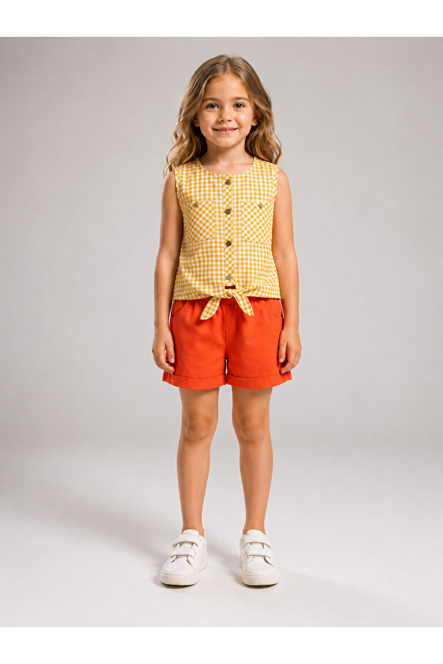 Girl's Shorts Shirt Set