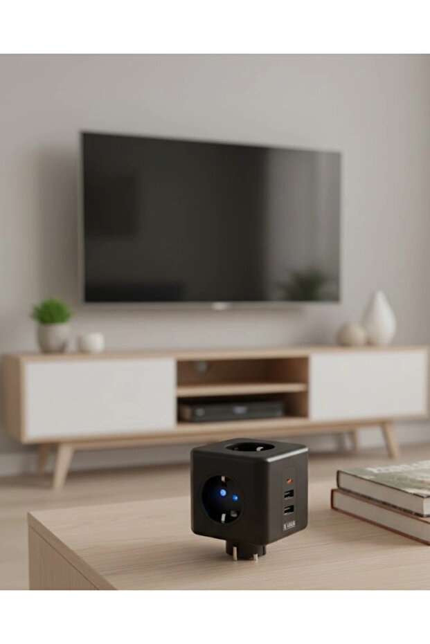 مقبس كهربائي مزود بمنفذ USB مع حماية من التيار الزائد للاستخدام المنزلي والمكتبي