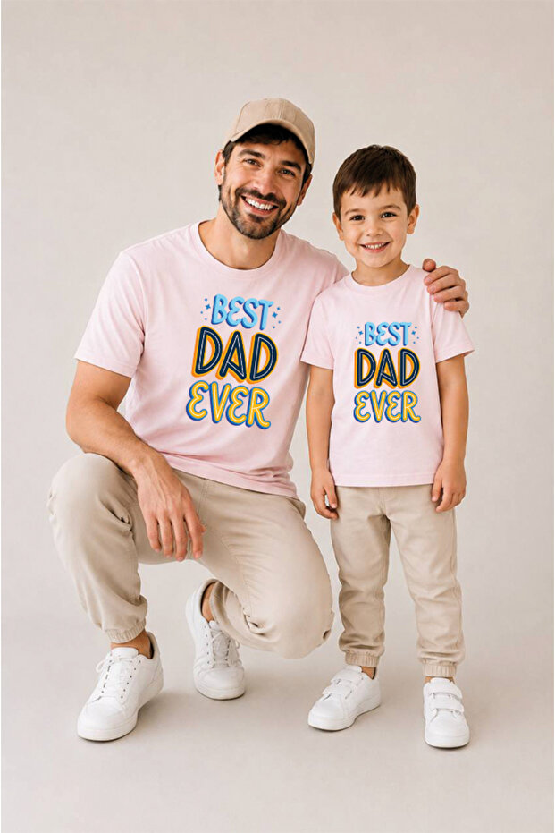 Father Son Combination Sold as a Single Item 100% Cotton Oversize T-Shirt Father's Day Gift