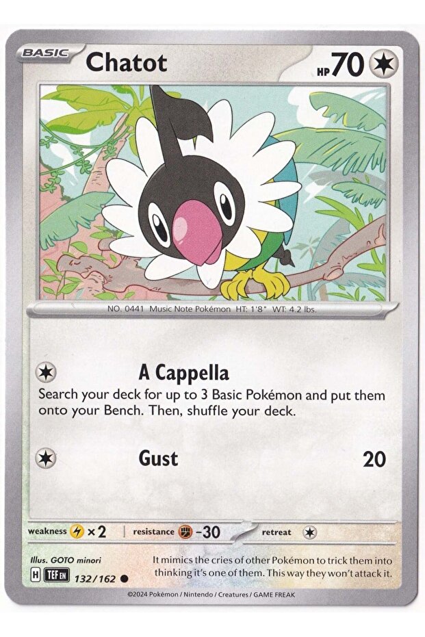 Chatot 132/162 - Temporal Forces - Kart (Mint)
