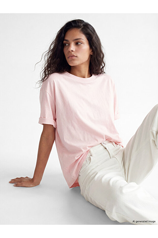 Oversize 100% Cotton Women's T-Shirt