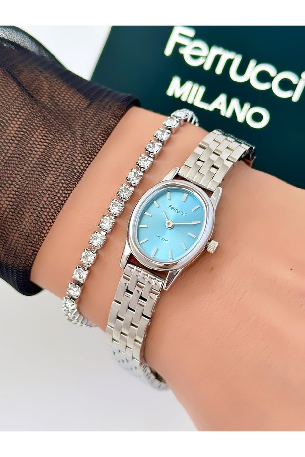 Steel Strap Minimal Case 2 Year Warranty 3 Atm Waterproof Women's Wristwatch + Bracelet Gift