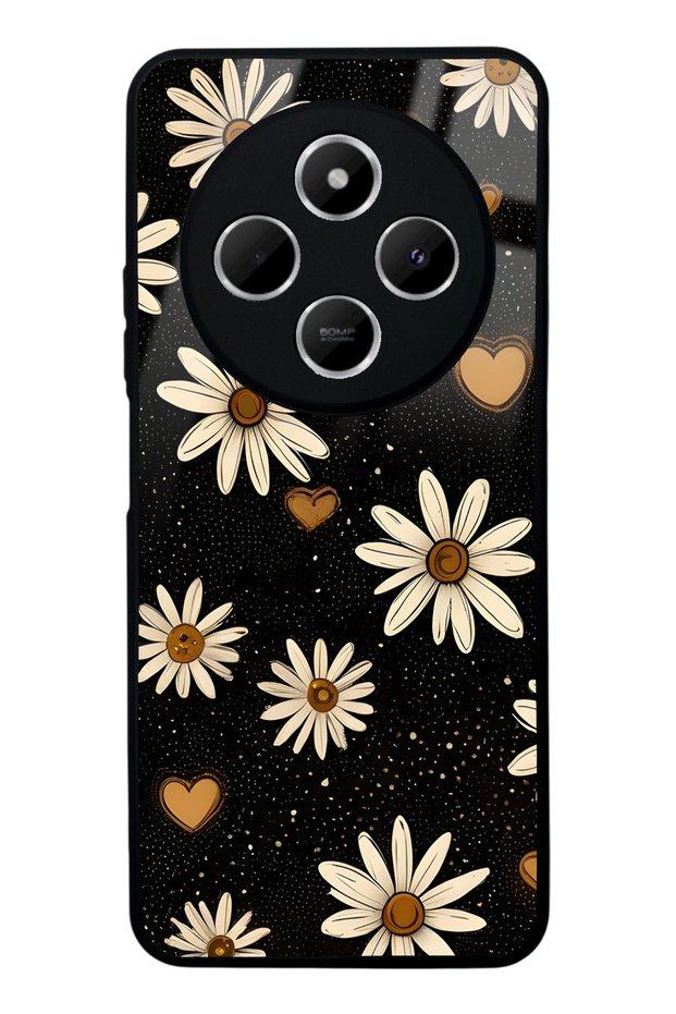Xiaomi Redmi 14C Midnight Daisies Design Glossy Phone Case
