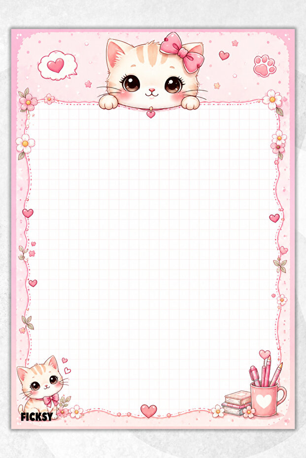 A5 Notepad Checkered Notebook - 50 Sheets - Memopad - Notepad - Notepad - Note Paper - 1