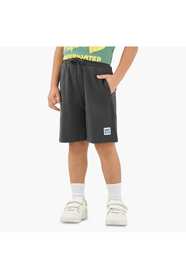 Elasticated Waistband Shorts with Pockets