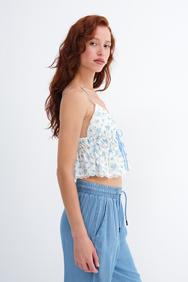 Floral Patterned Blouse A18478 - 4