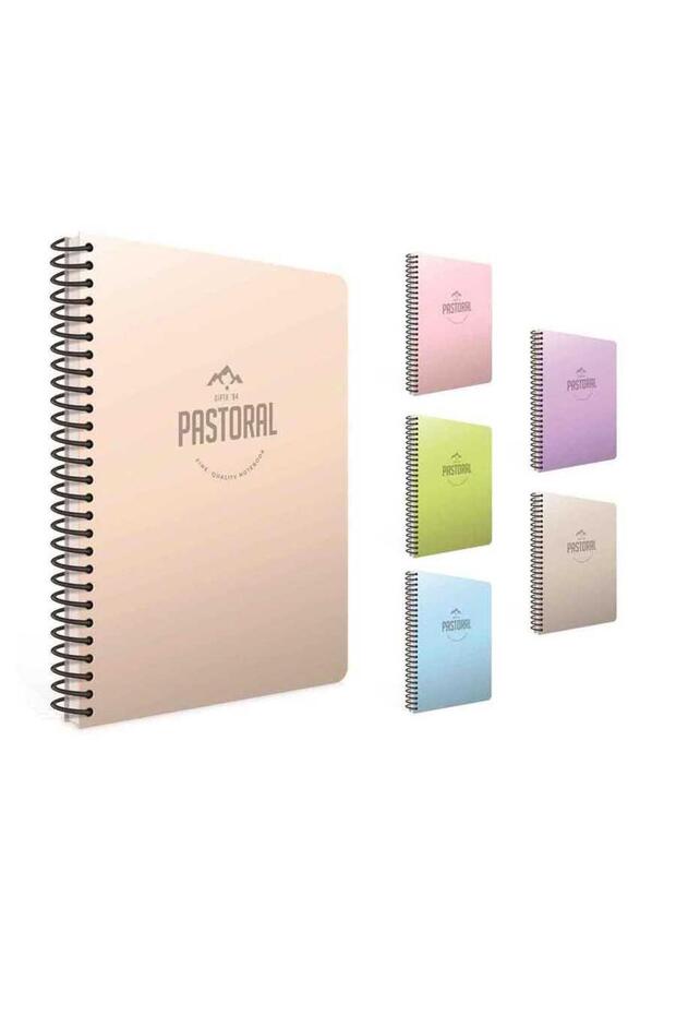 دفتر ملاحظات بغطاء PP حلزوني رعوي (a4) 60 ورقة (مخطط)
