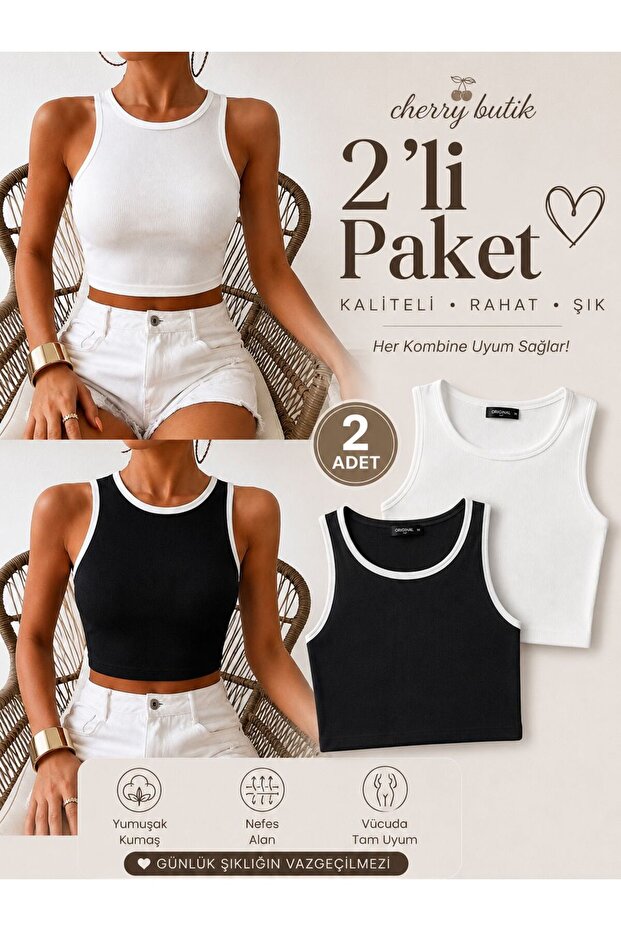 2-Piece Crop Blouse Set Package