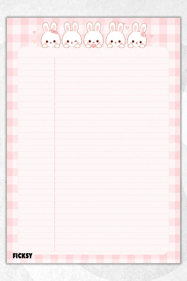 A4 Notepad Lined Notebook - 50 Sheets - Memopad - Notepad - Notepad - Note Paper - 1