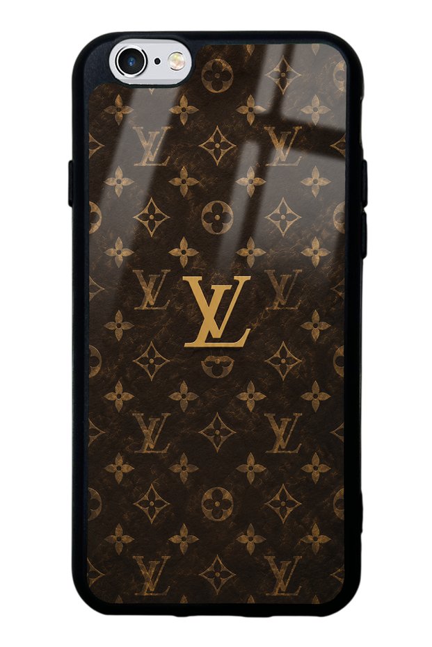 iPhone 6S Brown Gold Lv Design Glossy Phone Case