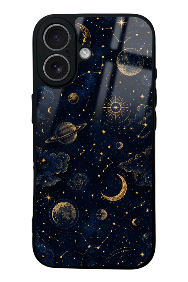 iPhone 17 Celestial Night Design Glossy Phone Case