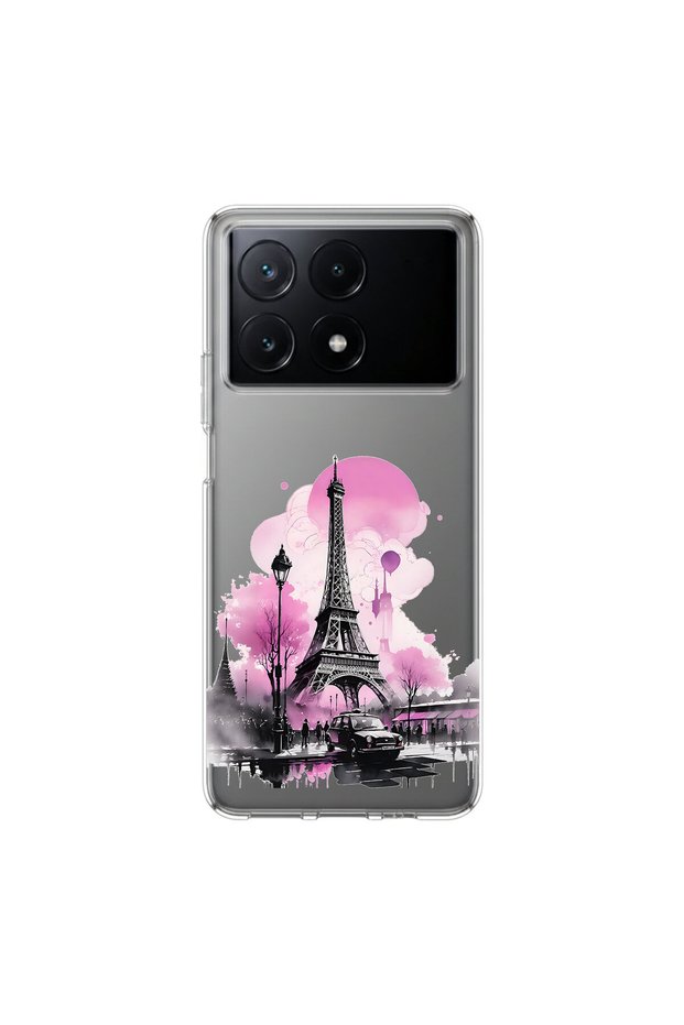 Poco X6 Pro Compatible Paris 1 Design Transparent Case
