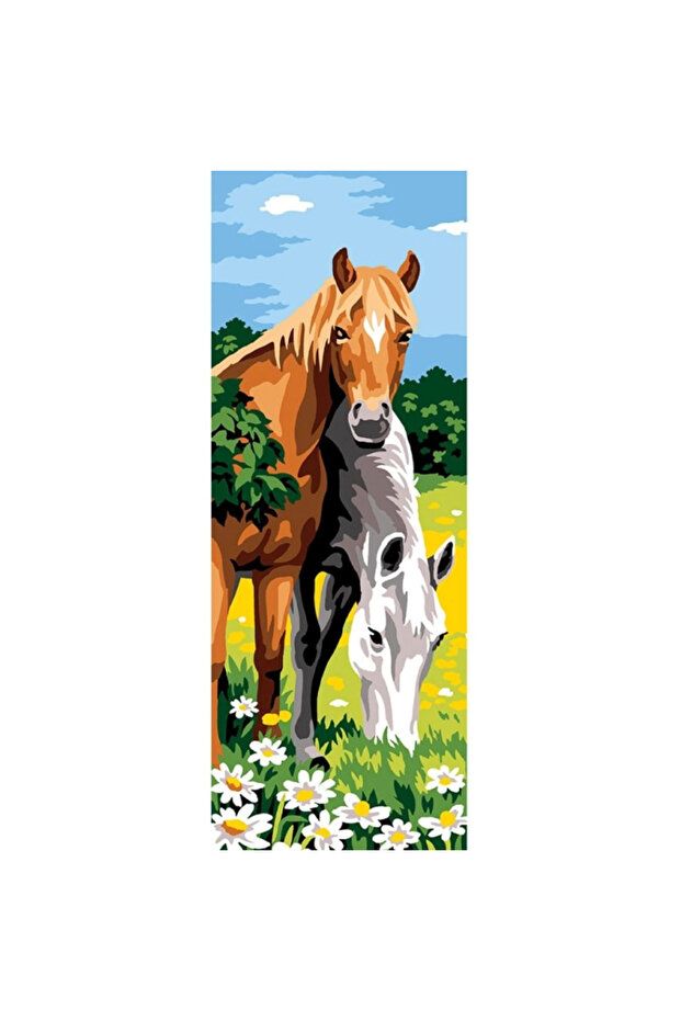 Tapestry 25X60Cm - 62.292 Horses and Lush Grasslands