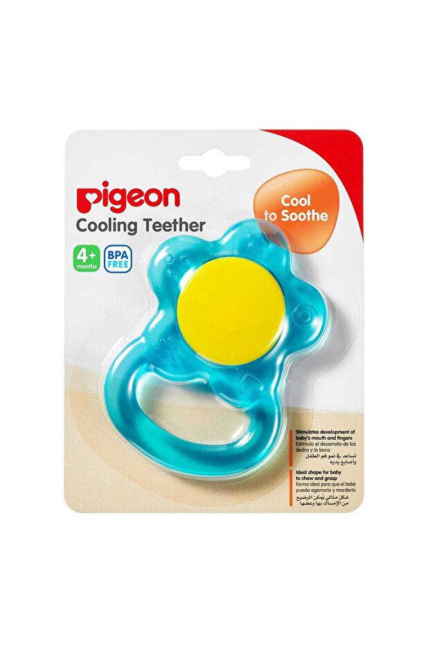 Watery Teether Flower Shape Blue Color 4m+