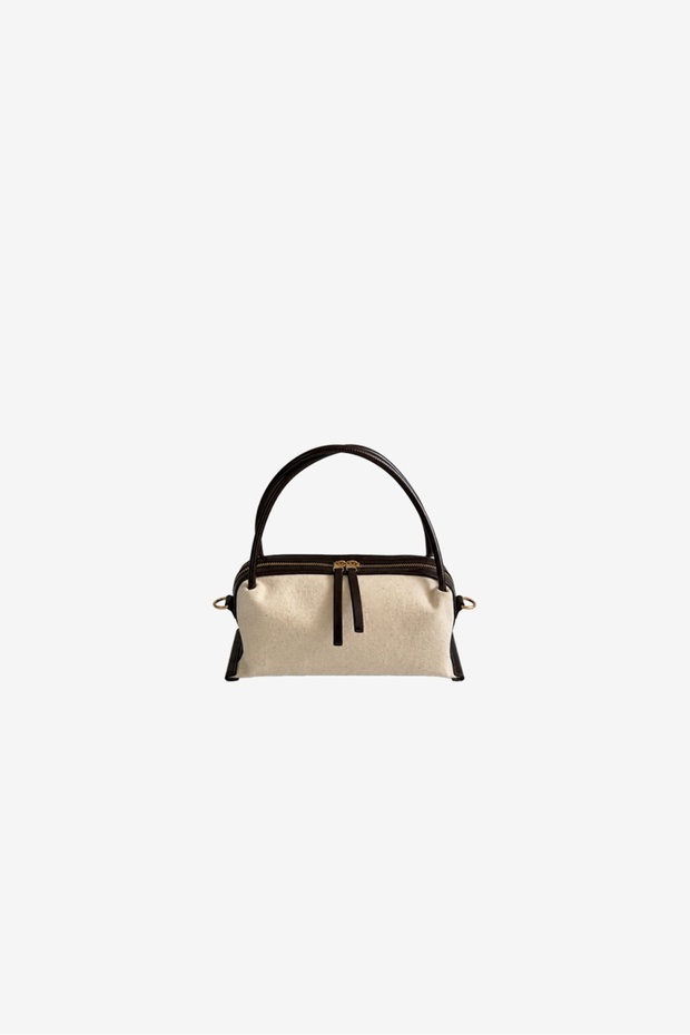 Blassom Double Handle Bitter Coffee Canvas Bag
