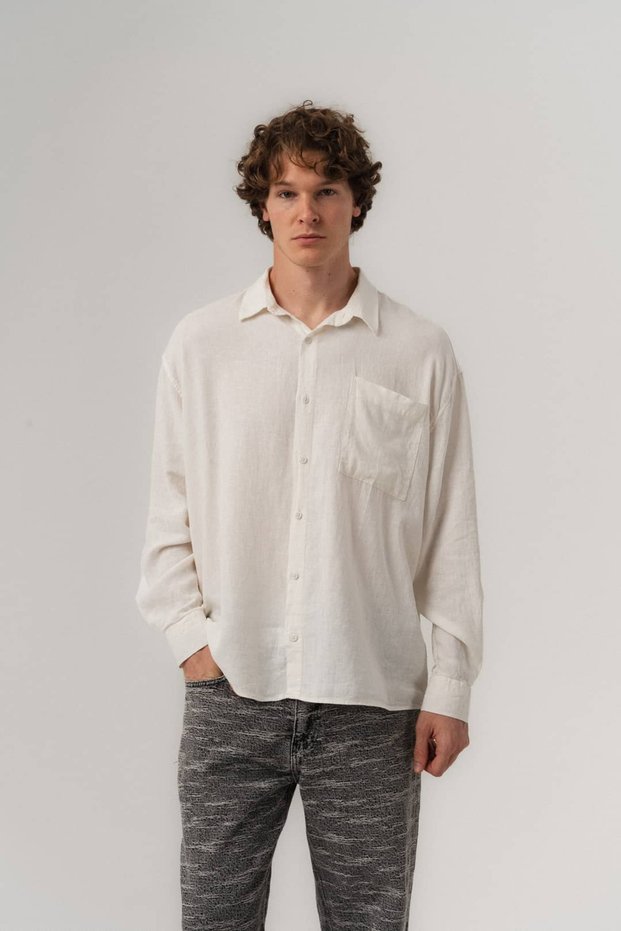 Loompock Premium Cotton Fabric Long Sleeve Oversize Shirt