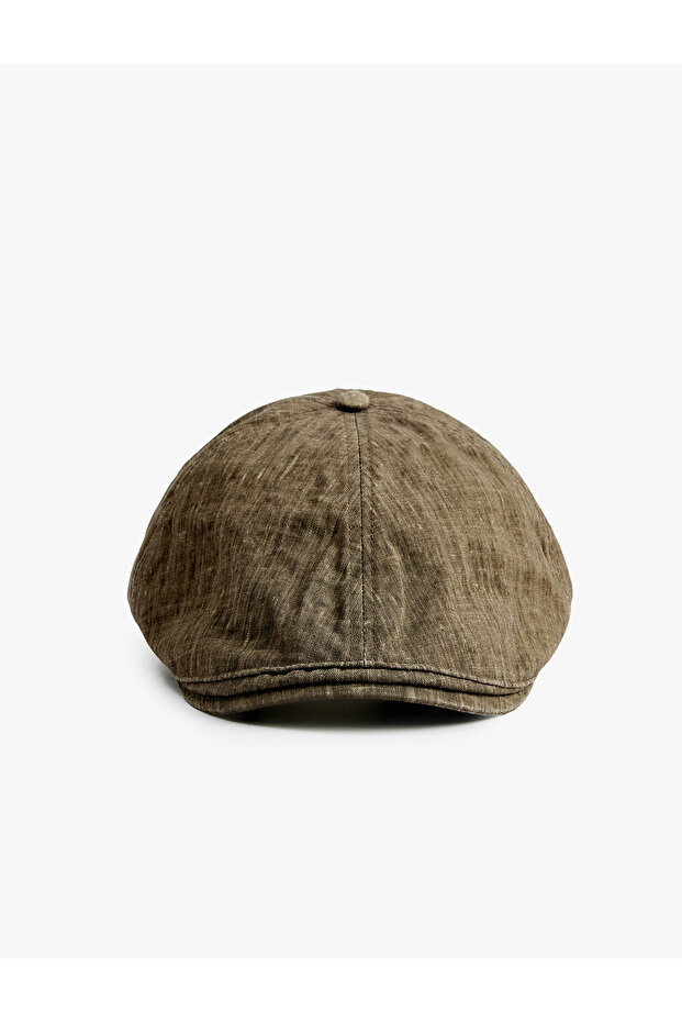 Linen Blend Washable Cap Hat