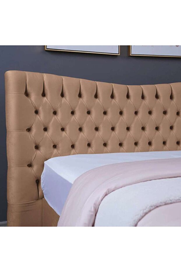 MARS HEADBOARD VELVET GOLD L-140 : H-125 CM