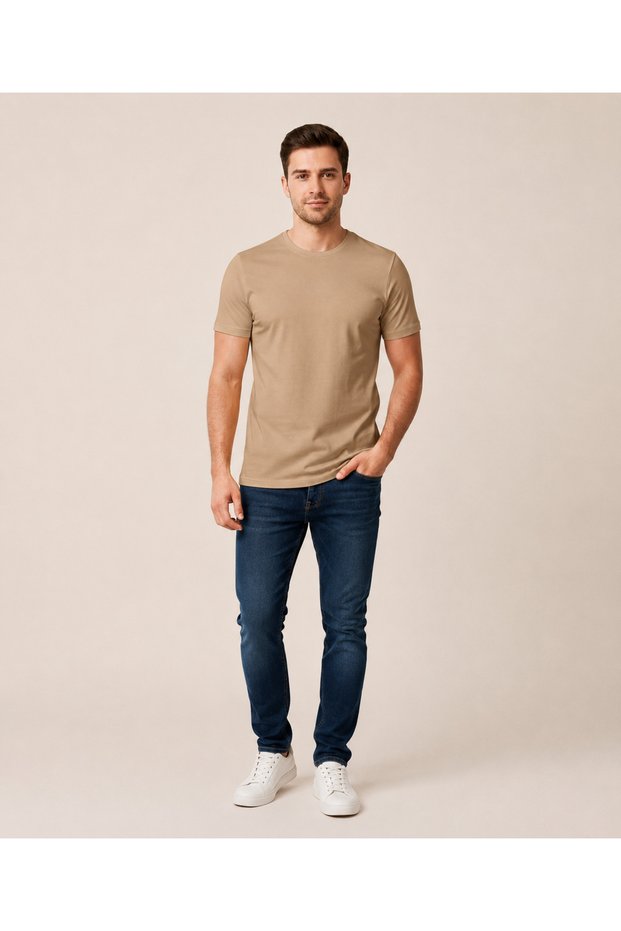 Vigoss Men's O Neck Basic T-Shirt 3124-03370