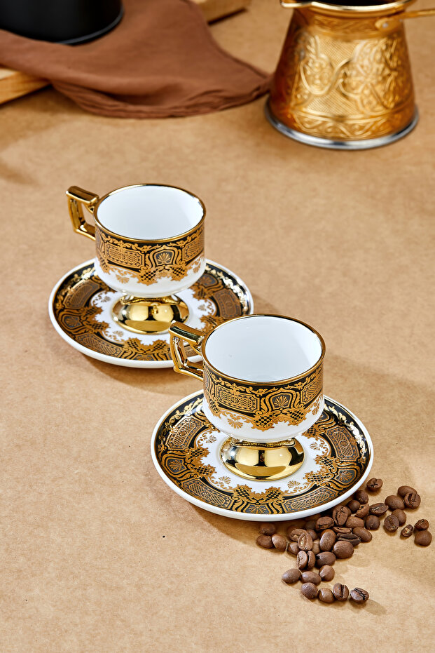 Zerina 2-Person 90 ml Porcelain Coffee Cup Set Ckr4529
