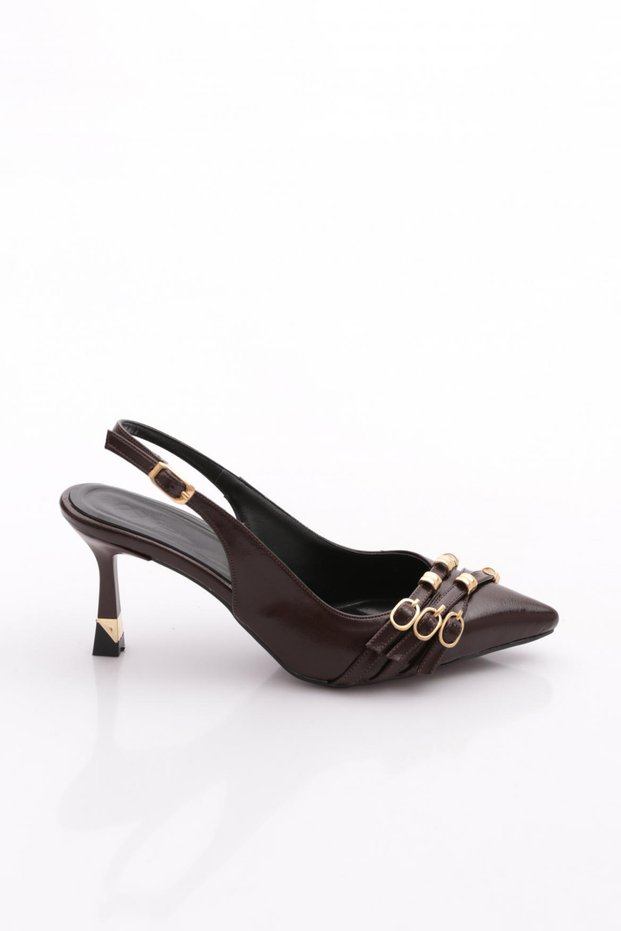 2029 Women's Belt Buckle Detailed Heeled Shoes