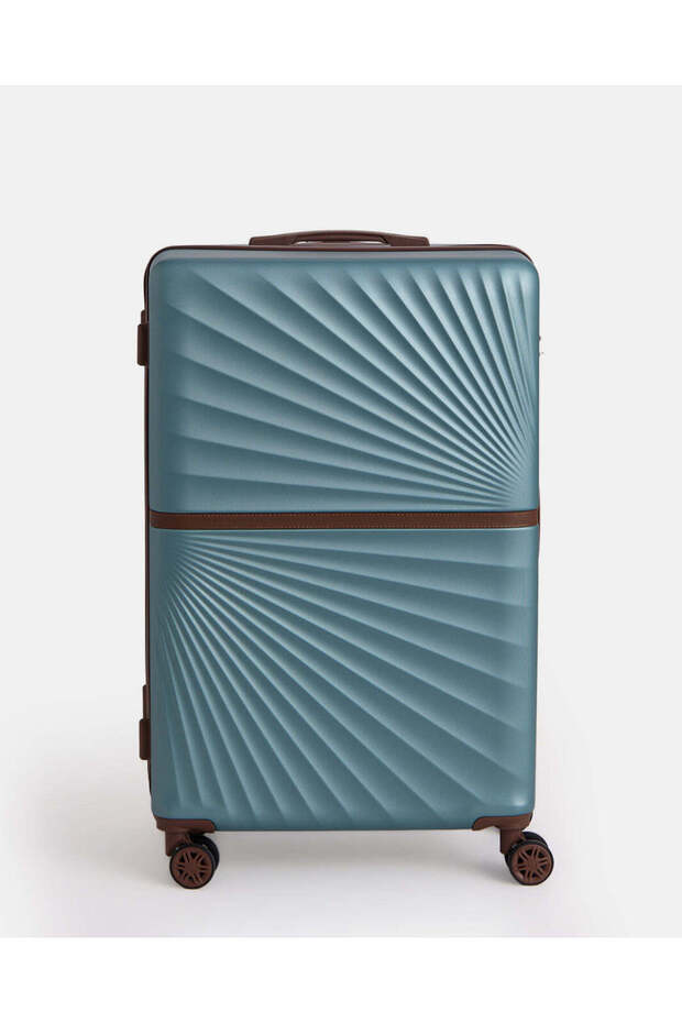 Teal ABS Hard Trolley Luggage 28 Inch