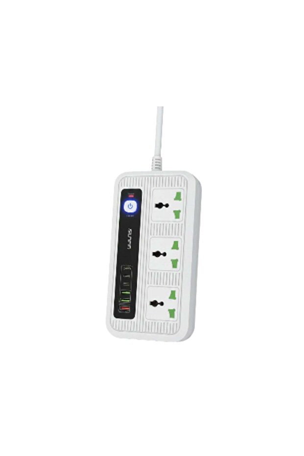 مشترك كهربائي ذكي صن بين T96 قدرة 3000 واط3 مقابس + 3 USB