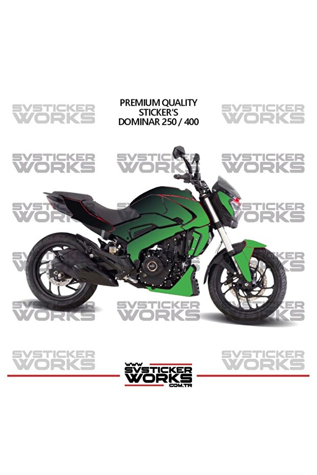 ملصق طلاء متوافق مع BAJAJ Dominar 250-400، طقم جاهز لطلاء المحرك بلونين، جودة عالية