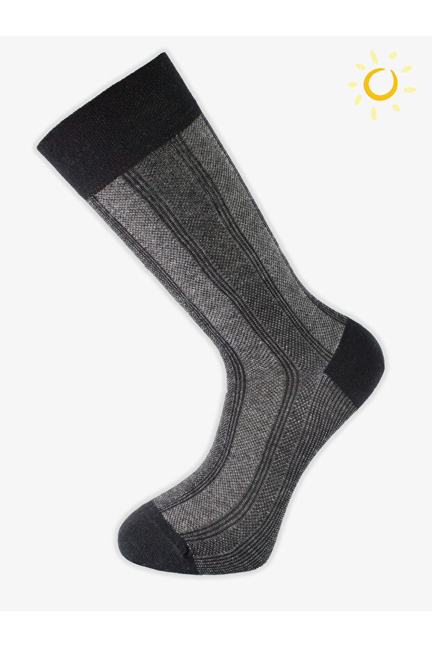 Keşap Combed Cotton Long Summer Cotton Comfortable Men's Socks 12-Pack