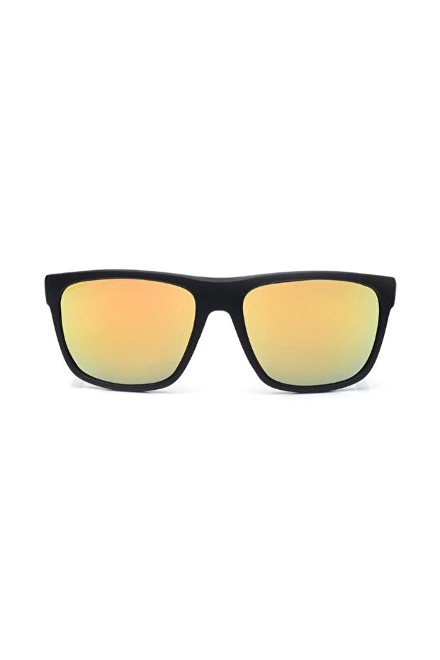 Polarized Sunglasses Black Frame Smoke Mirror Lens 60mm - P543YL1PV
