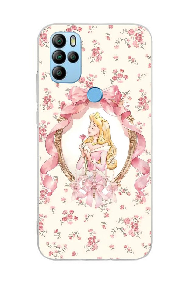 General Mobile Gm 21 Pro Compatible Princess Patterned Transparent Phone Case