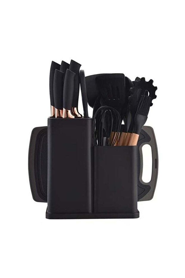 19 Piece Kitchenware Cooking Utensil Set with Organizer Stand