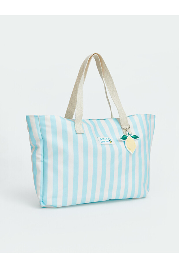 Lemon Printed Girls' Beach Bag