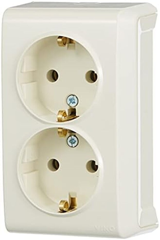 متجر mht مقبس كهربائي مزدوج من نوع Vera Cream 1153243