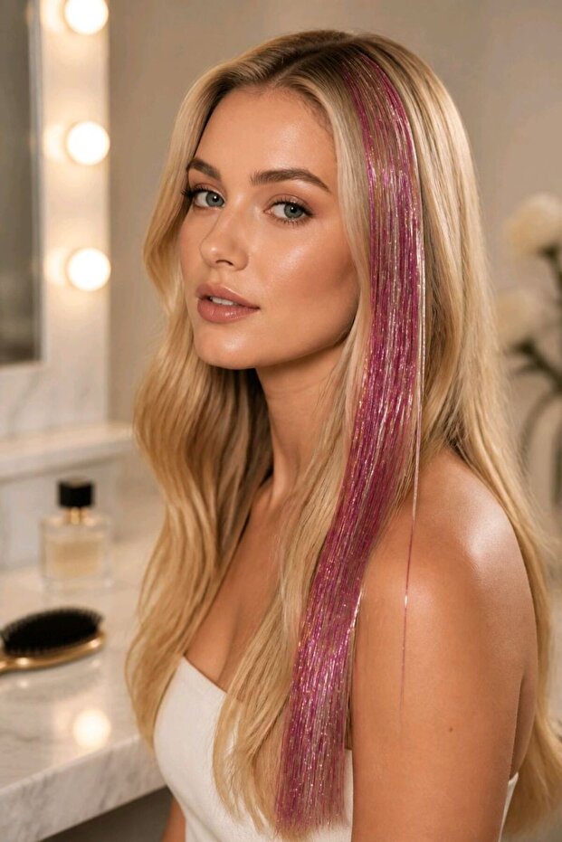 45 cm Rainbow Colorful Thin Hair Accessory