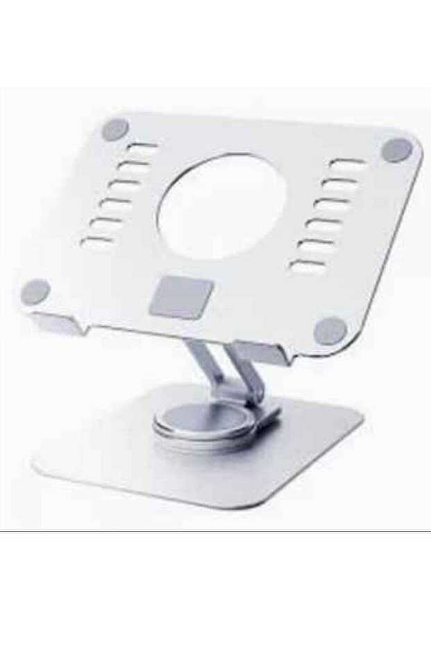 Tablet Stand Holder 360° Rotating Angle Adjustable Aluminum Alloy Foldable Tablet Mobile Bracket for Desktop Silver