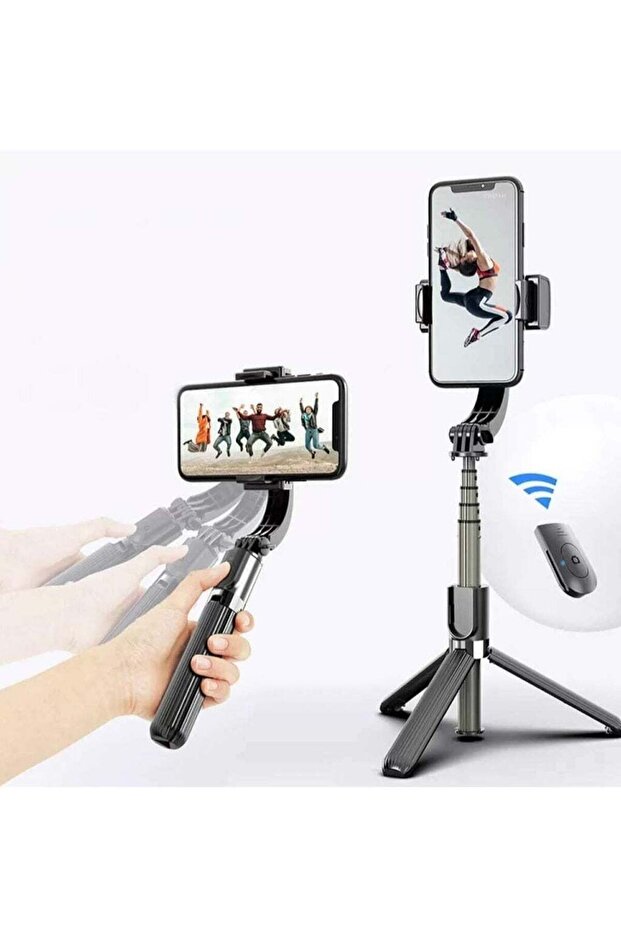L08 Gimbal Stabilizer for Smartphone, 360° Auto Balance, Anti-Shake, Bluetooth Selfie Stick