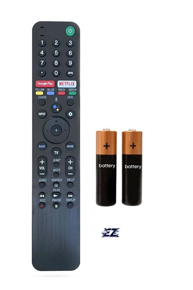 RMF-TX500U Replacement Remote Control for Sony TV (No Voice Function) – Includes Battery