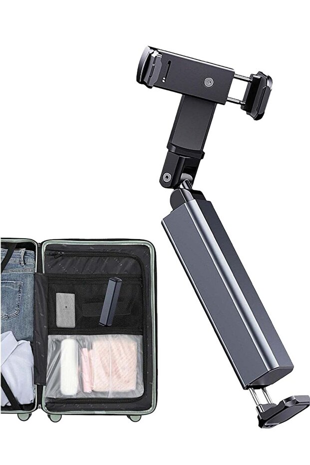 Airplane Phone Mount – 360° Rotating Foldable Pocket-Sized Travel Essential, Universal Compatibility