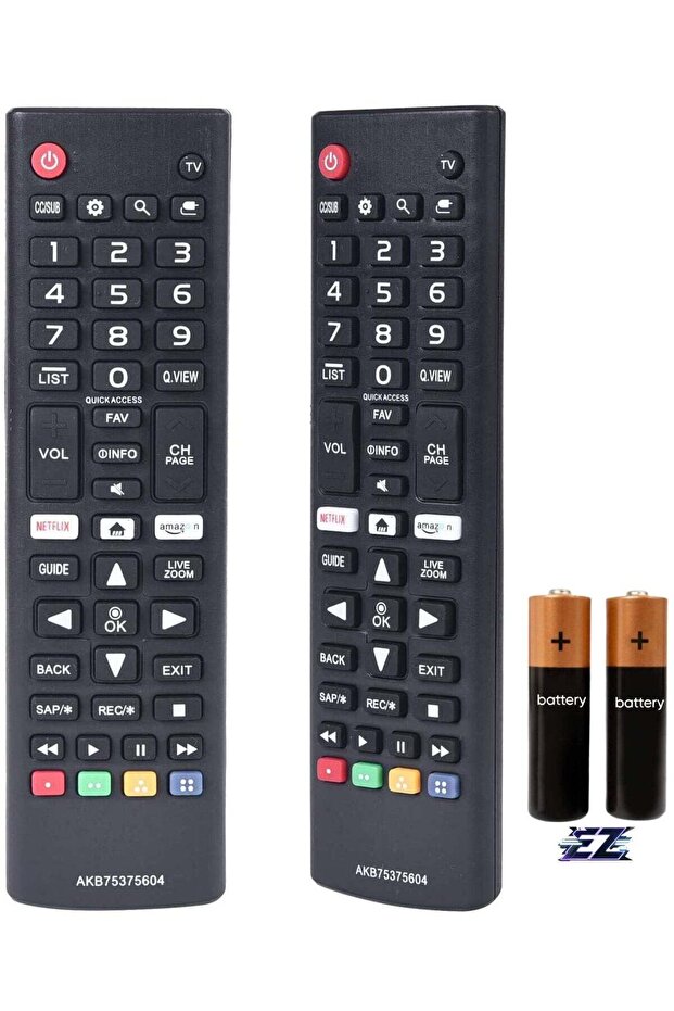 Remote Control AKB75375604 Compatible for LG Smart TV (Various Models) with Battery