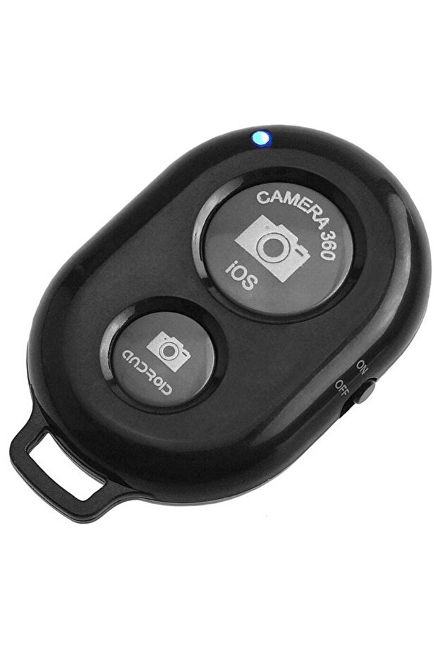Remote Control Button Bluetooth Phone Selfie Stick Shutter Release (Black)