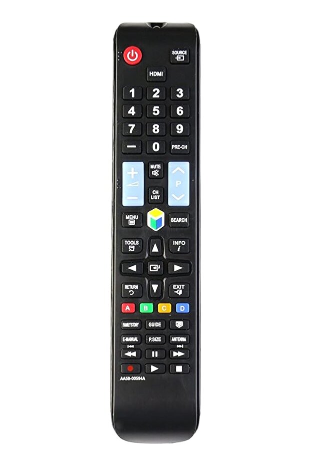 AA59-00594A Replacement Remote Control for Samsung Smart TVs – Compatible with 3D LCD, LED & HDTV Models