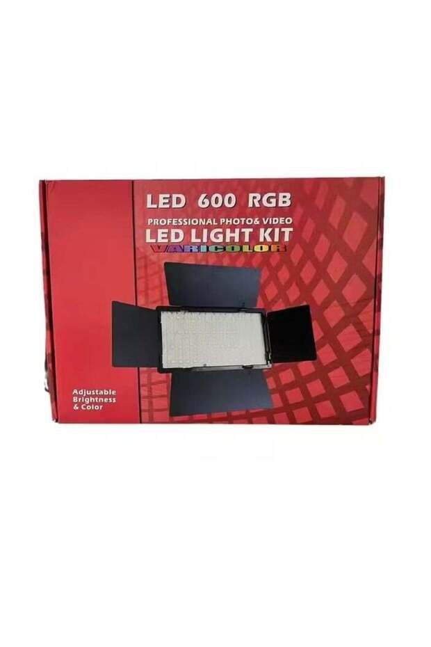 Professional Photo & Video LED 600 RGB Light Kit with Battery - Adjustable Color Temperature