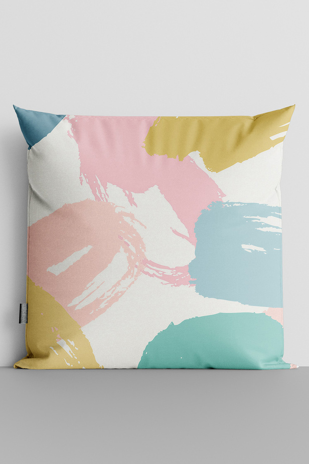 Abstract Shapes Double Sided Digital Printed Throw Pillow Cover