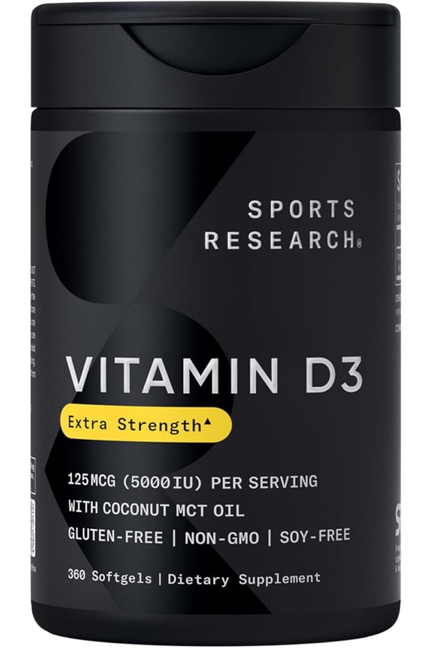 Vitamin D3 5000 IU with Coconut MCT Oil - High Vitamin D Supplement