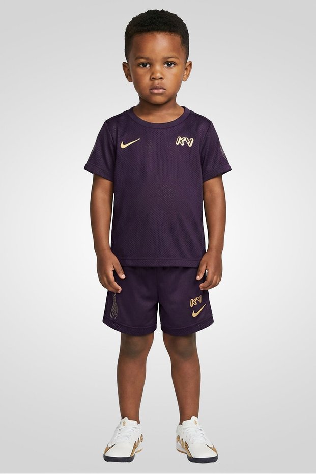 Toddlers Boy 2 Pieces Brand Logo Academy 25 T-Shirt With Shorts Set, Purple