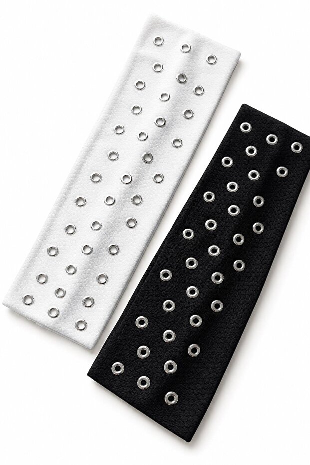 2 Pieces of Jersey Headband with Staple Detail
