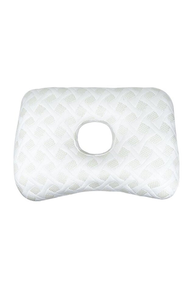 A4 Breathable Ergonomic Pillow With Ear Hole Portable Comfortable Earring Pillow Cotton Filling Ear