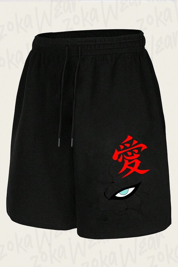 Unisex Gaara Eye Design Printed Shorts
