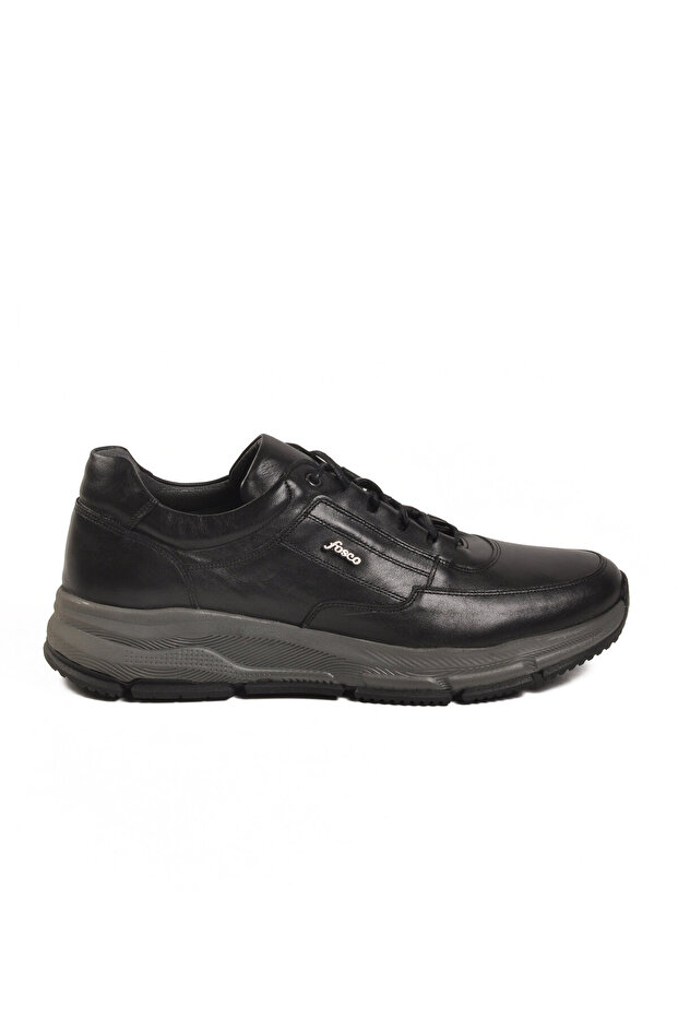 Black Genuine Leather Men's Casual Shoes 3146 m